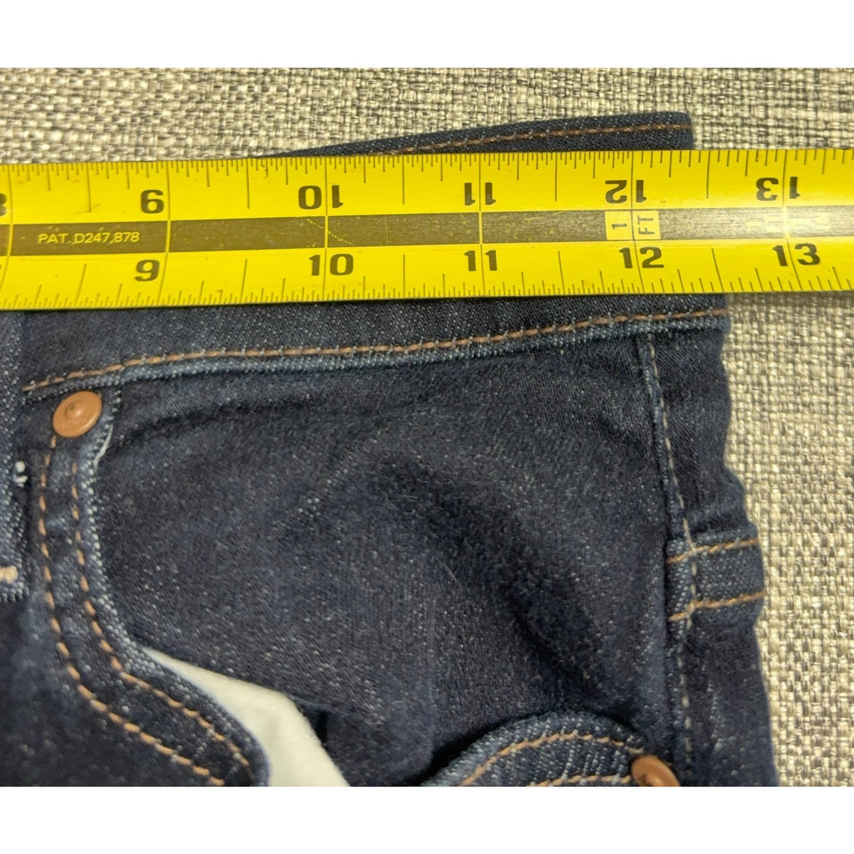 MOTHER The Swooner Crop Fray Jeans Womens 27 Dark Wash High Rise Raw Hem