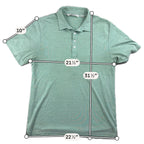 TravisMathew Polo Shirt Mens XL Green Heather Golf Short Sleeve Casual