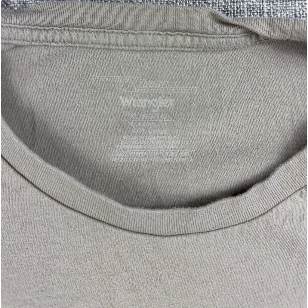 Wrangler ZZ Top Lowdown Since 69 Mens L Tan Double Sided Graphic T Shirt