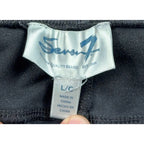 Seven7 Womens Large Black Pull On Ponte Skinny Pants Stretch 31x26.5