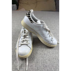 adidas Stan Smith White Zebra Women’s 6 Leather Sneakers B26590 Animal Print
