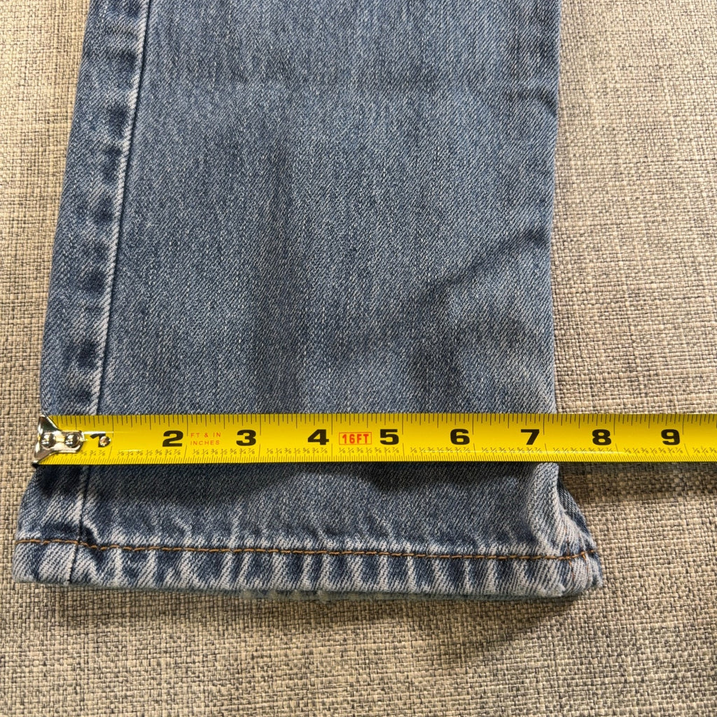 Levi's 505 Regular Fit Jeans Mens 34x32 Light Wash Straight Leg 100% Cotton