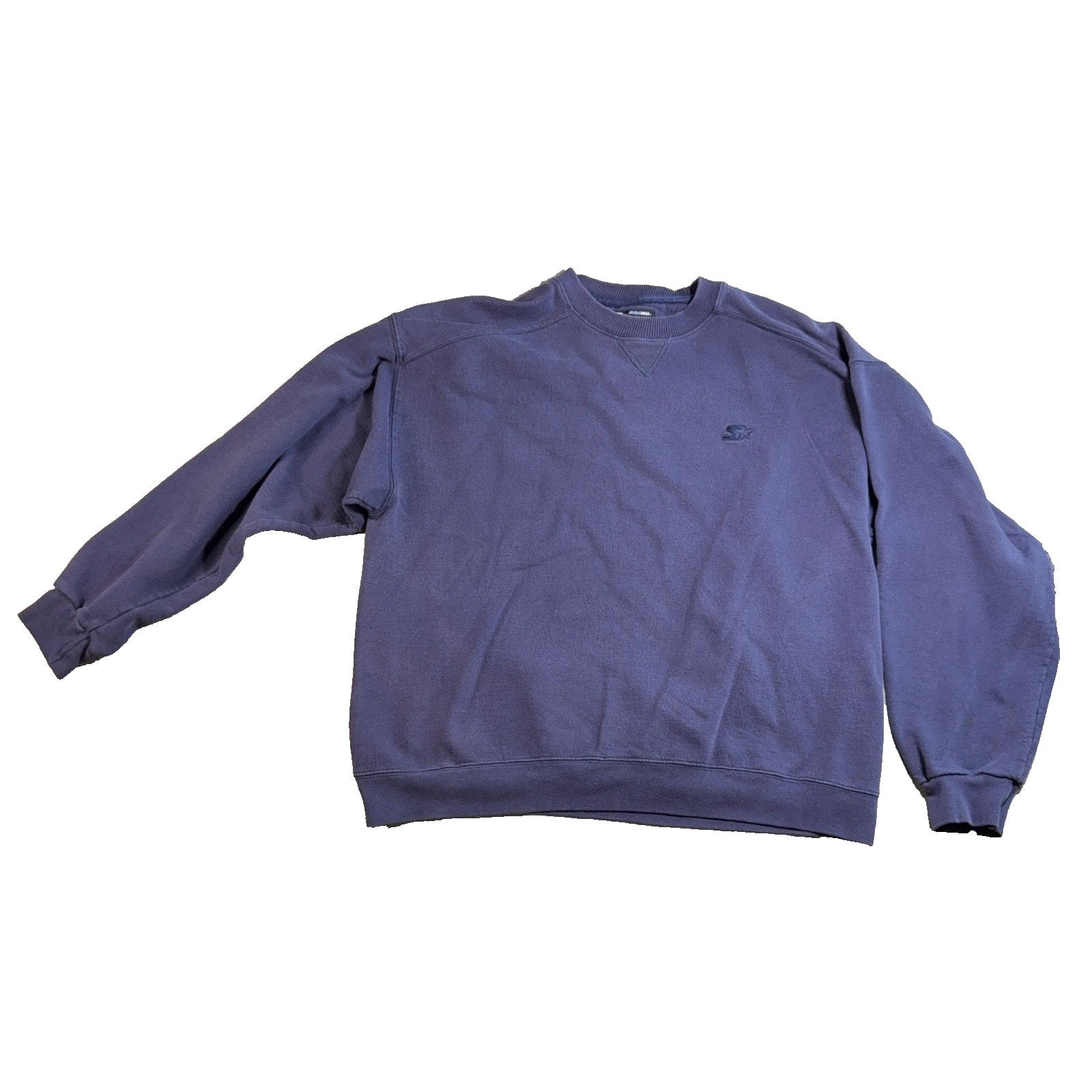 Vintage 90s Starter Pro30 Sweatshirt Men L Navy Blue Heavyweight Crewneck Logo