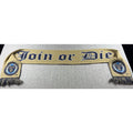 Philadelphia Union Join or Die Scarf Ruffneck MLS Soccer Navy Gold Fringe