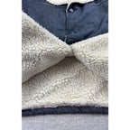 Vintage Montgomery Ward Sherpa Lined Denim Jacket Mens M Western Ranch Coat