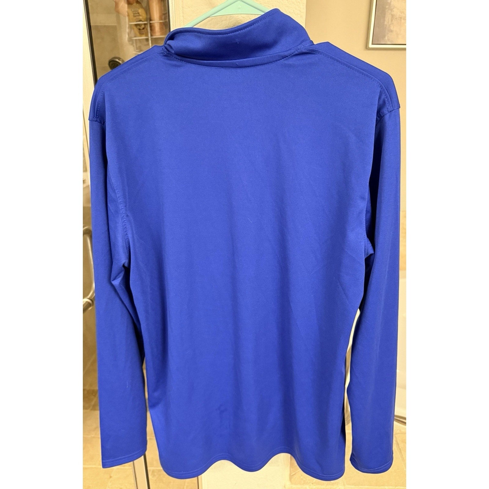 Philadelphia 76ers 1/4 Zip Pullover Mens Large Blue NBA Ultra Game Athletic Top