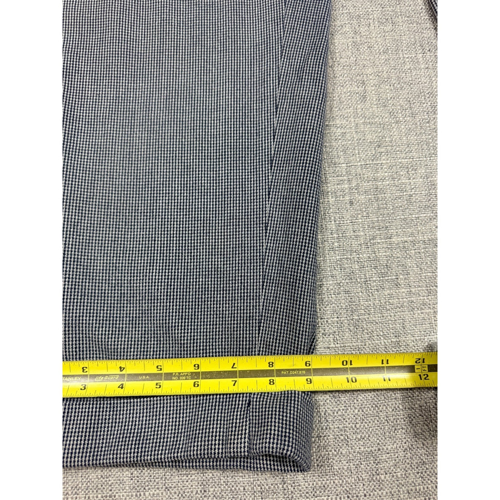 Polo Ralph Lauren Mens 46 Houndstooth Pleated Cuffed Pants Cotton Wool
