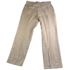 Polo Ralph Lauren Pants Mens 36x30 Khaki Pleated Herringbone Cuffed Cotton