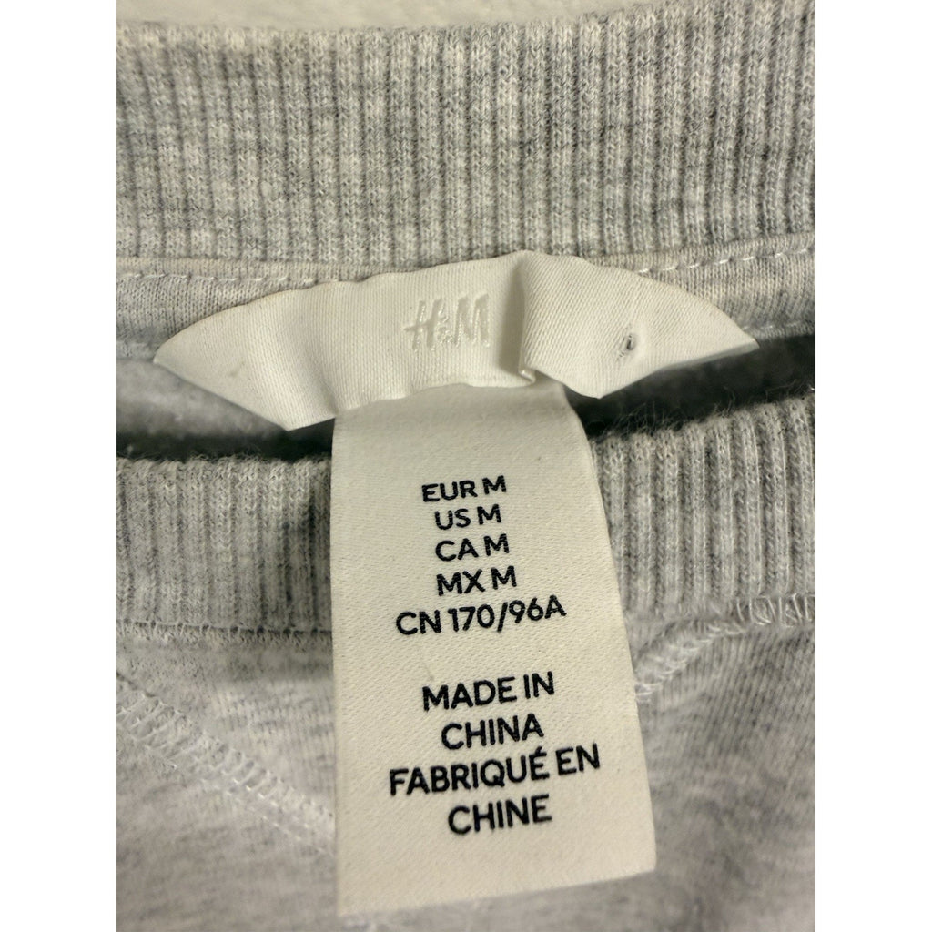 H&M Los Angeles Sweatshirt Women’s Medium Gray Cropped Crewneck Pullover Casual
