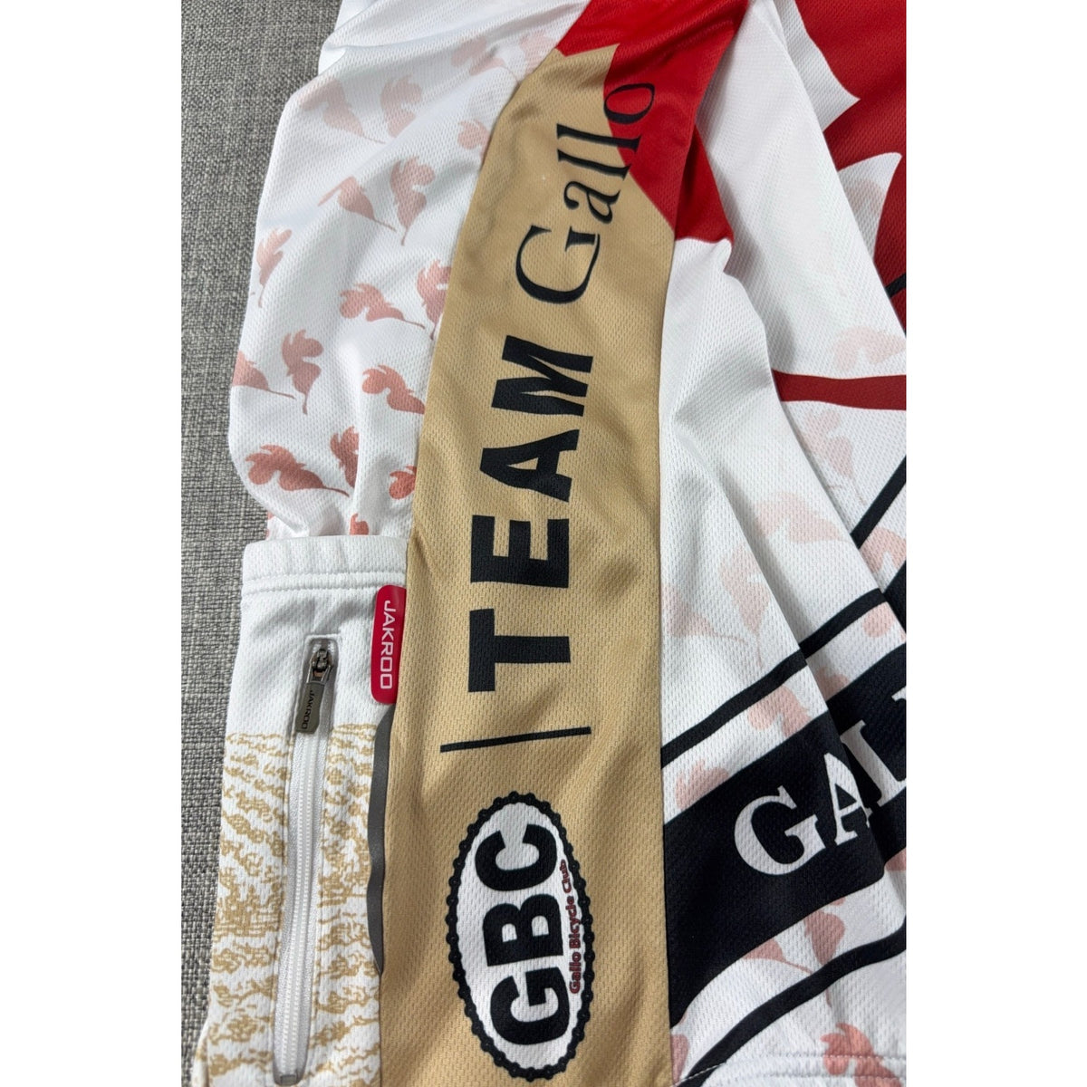 Jakroo Gallo Bicycle Club Cycling Jersey 2XL E&J Gallo Winery Full Zip