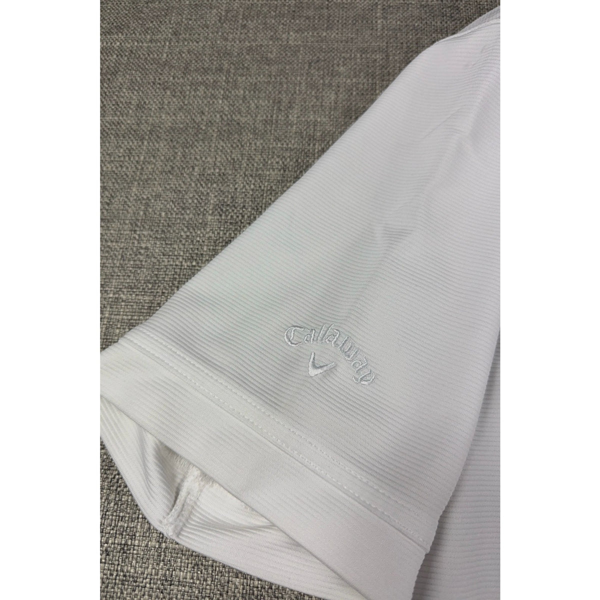 Callaway Opti-Dri Golf Polo Mens M White Ink Tour Embroidered Performance Shirt