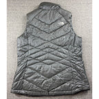 The North Face Aconcagua 550 Down Vest Womens L Gray Puffer Quilted Goose Down
