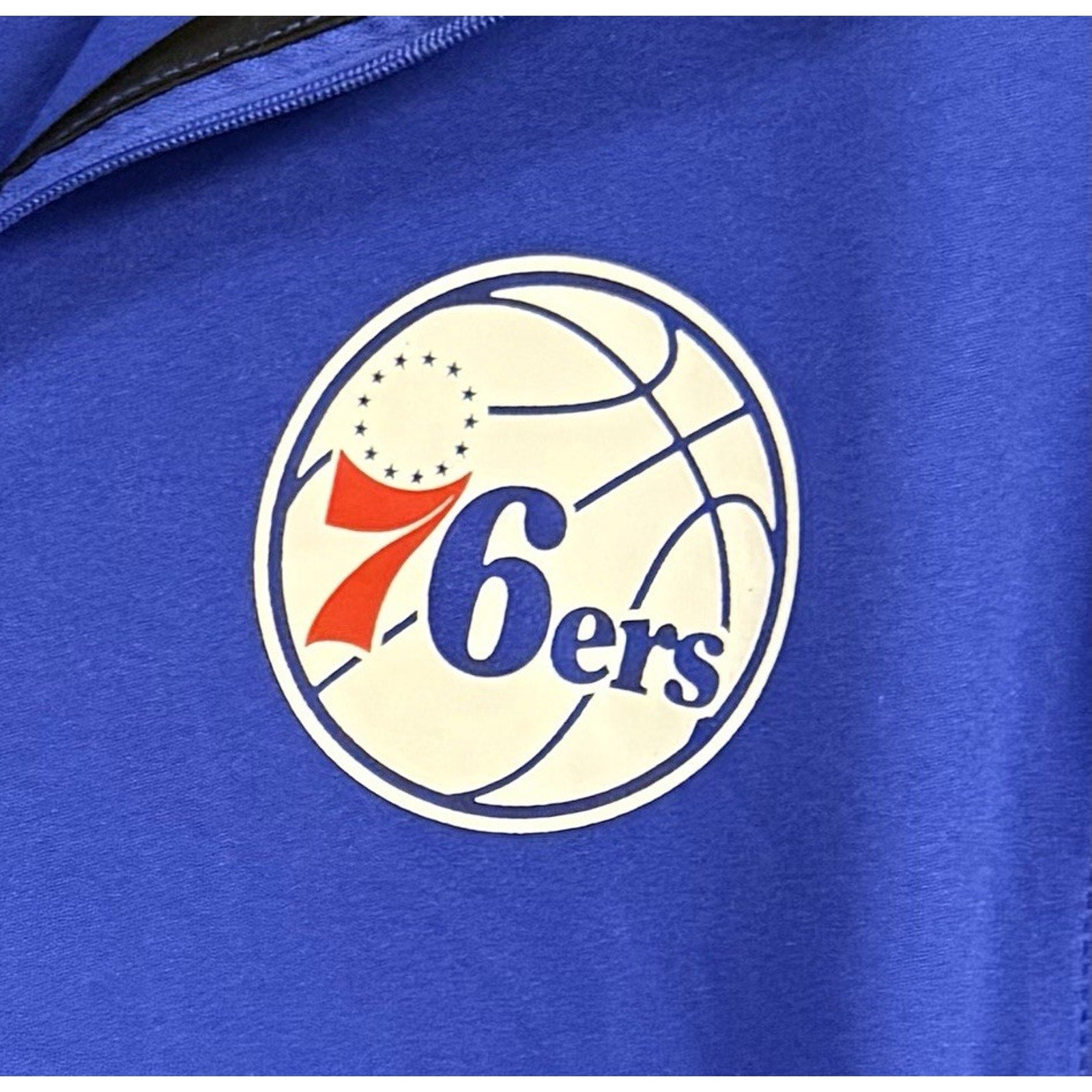 Philadelphia 76ers 1/4 Zip Pullover Mens Large Blue NBA Ultra Game Athletic Top