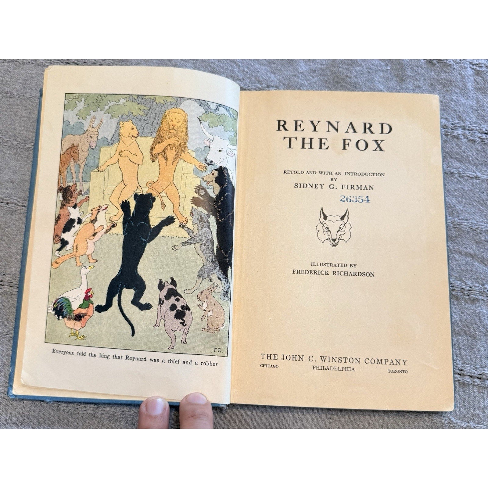 Lot of 2 Antique/Vintage Books Eben Holden 1900 Reynard the Fox 1929 Illustrated