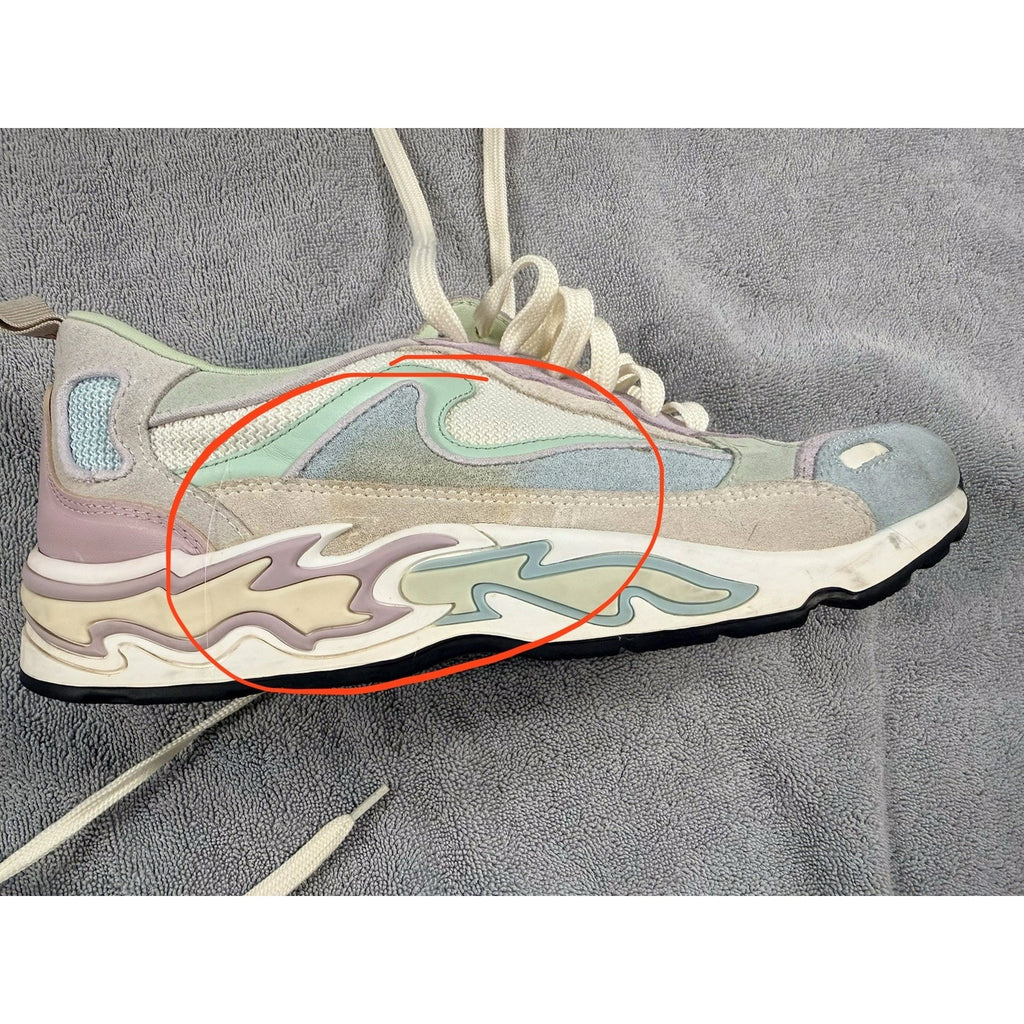 Sandro Paris Pastel Chunky Sneakers Women’s US 7.5 Designer Shoes Multi Color