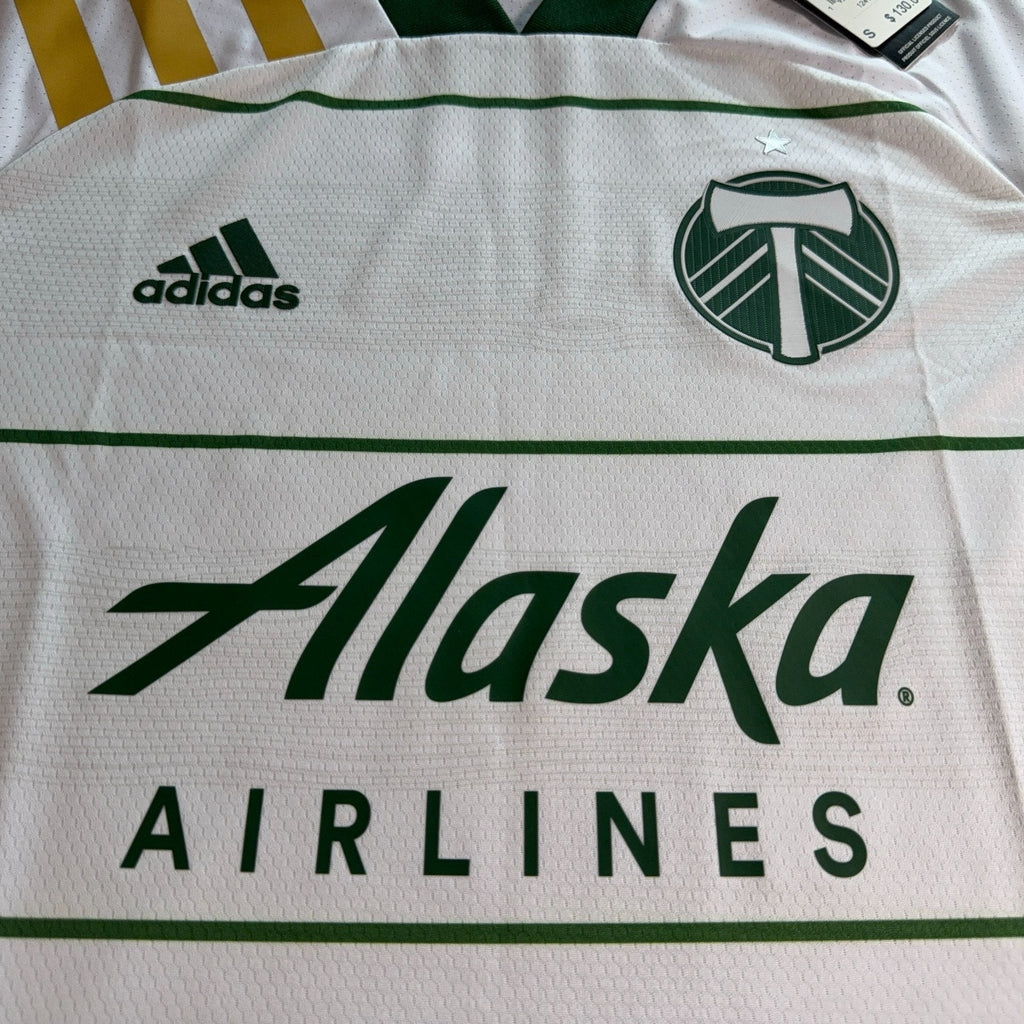 Portland Timbers Adidas Authentic Away Jersey Mens Small NWT MLS Soccer FM5983