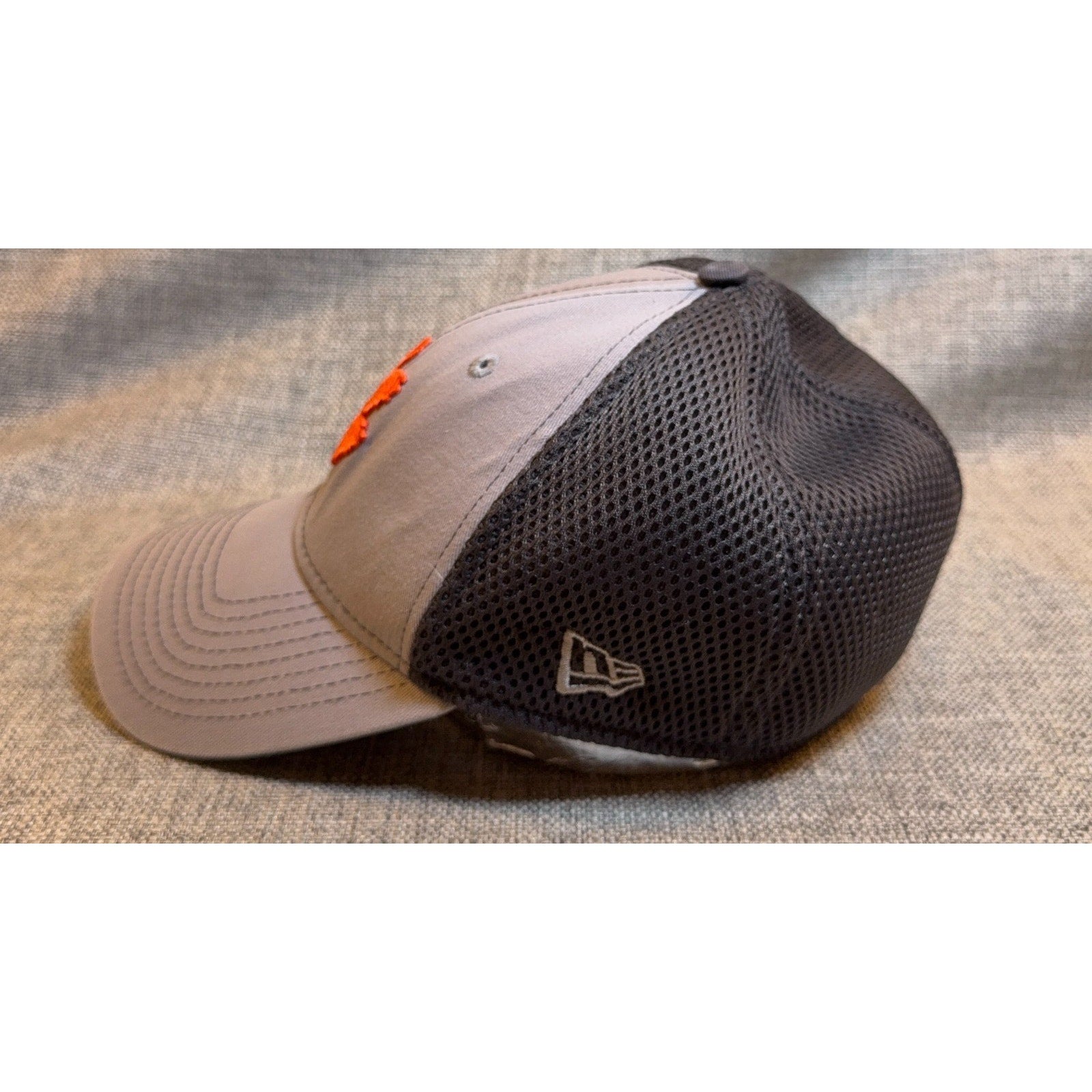 Clemson Tigers New Era 39THIRTY Hat S/M Gray Black Mesh Orange NCAA Cap