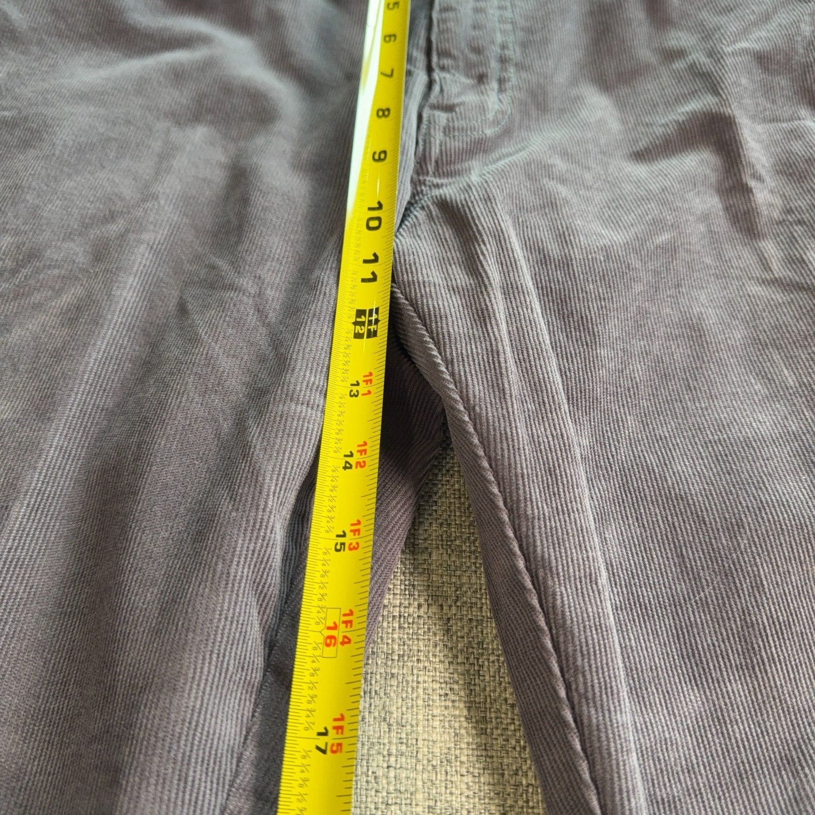 Peter Millar Mens Corduroy Pants 36 Gray 5 Pocket Straight Leg Casual Preppy