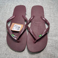 Havaianas Top Flip Flops Men's 11-12 Grape Wine Burgundy Sandals NWT Brazil