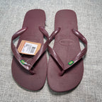 Havaianas Top Flip Flops Men's 11-12 Grape Wine Burgundy Sandals NWT Brazil