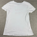 LOFT Outlet Tres Chic Graphic T Shirt Womens Small White Red French Quote