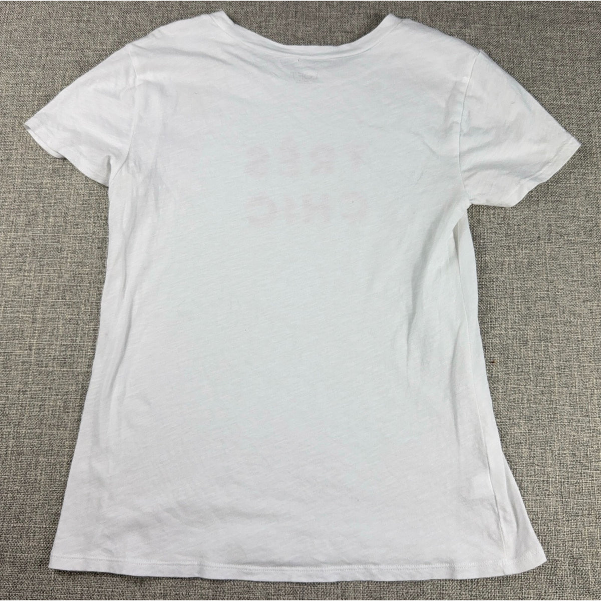 LOFT Outlet Tres Chic Graphic T Shirt Womens Small White Red French Quote