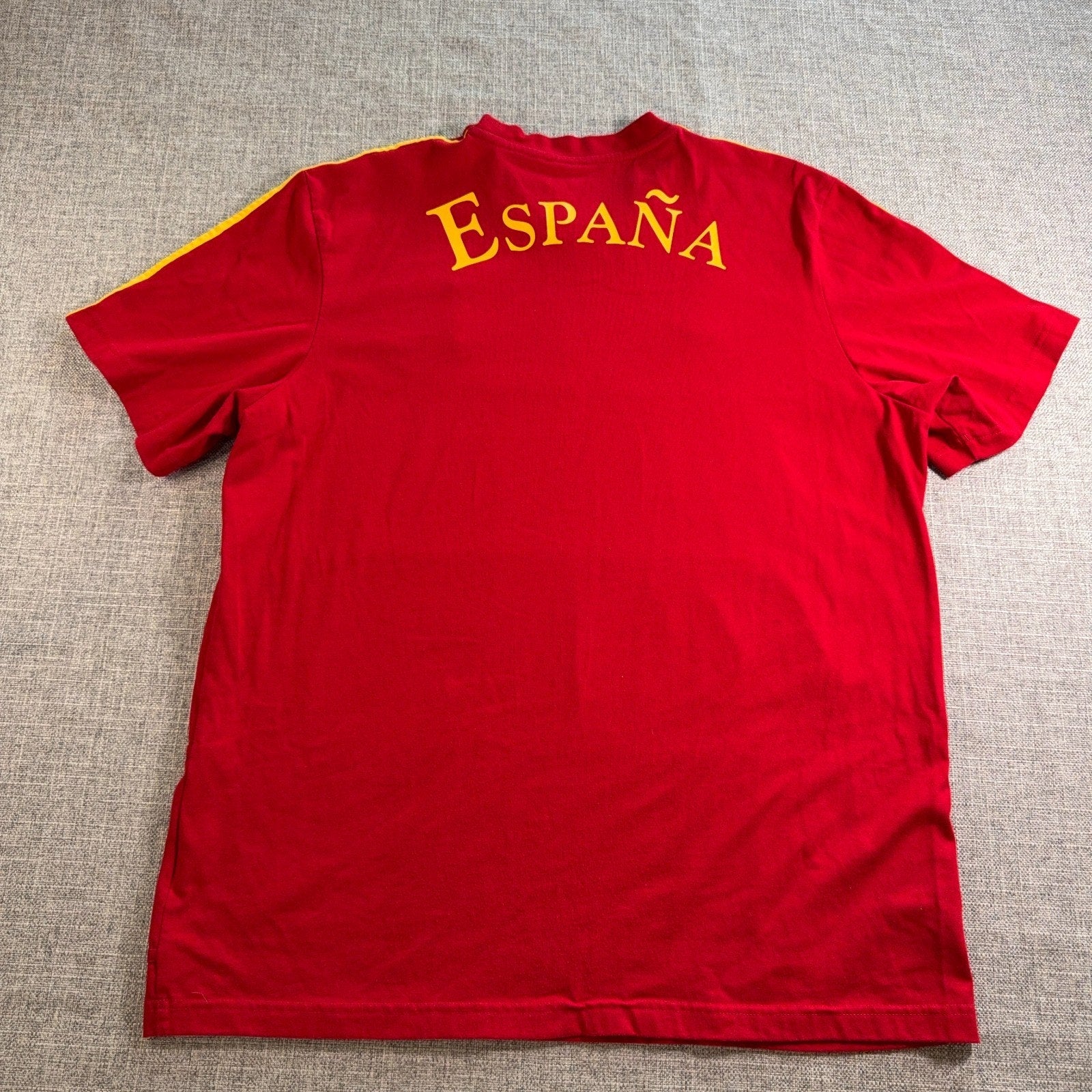 Adidas Spain National Team Shirt Mens XL Red España Soccer Football Tee