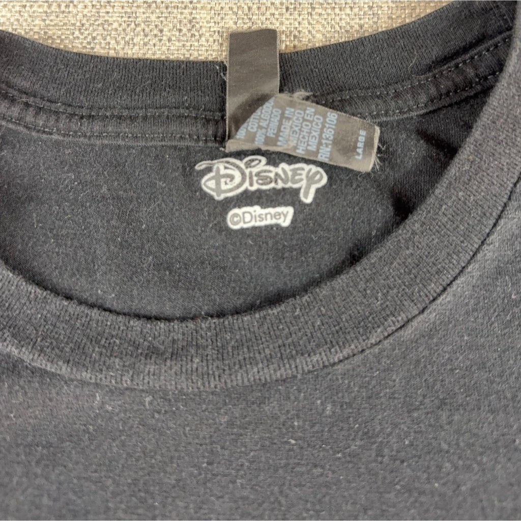 Disney Edward Scissorhands T Shirt Large Black Movie Graphic Tim Burton Goth Tee