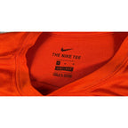 Nike Virginia Tech Hokies T Shirt Men M Orange Dri-FIT College NCAA VT Logo