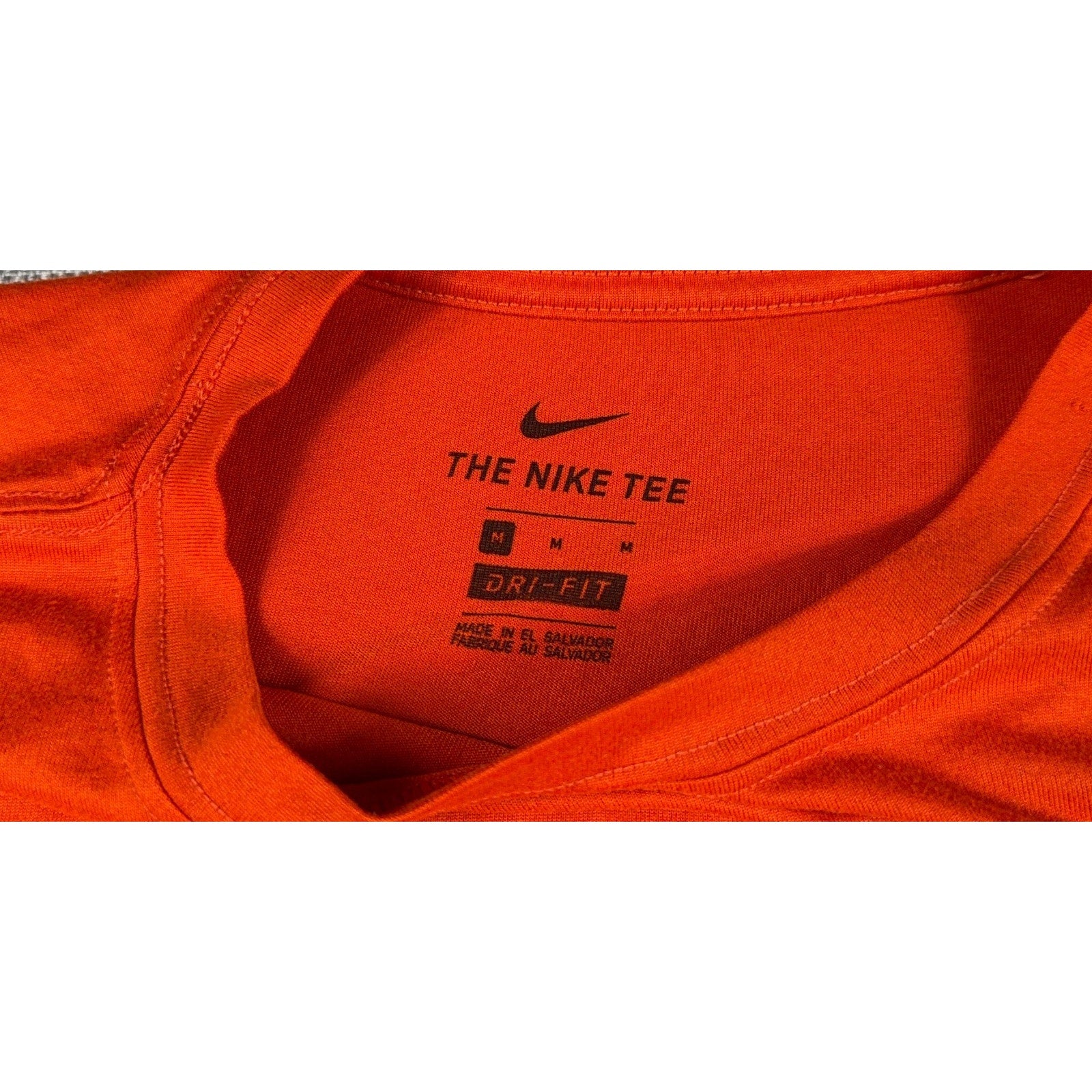 Nike Virginia Tech Hokies T Shirt Men M Orange Dri-FIT College NCAA VT Logo