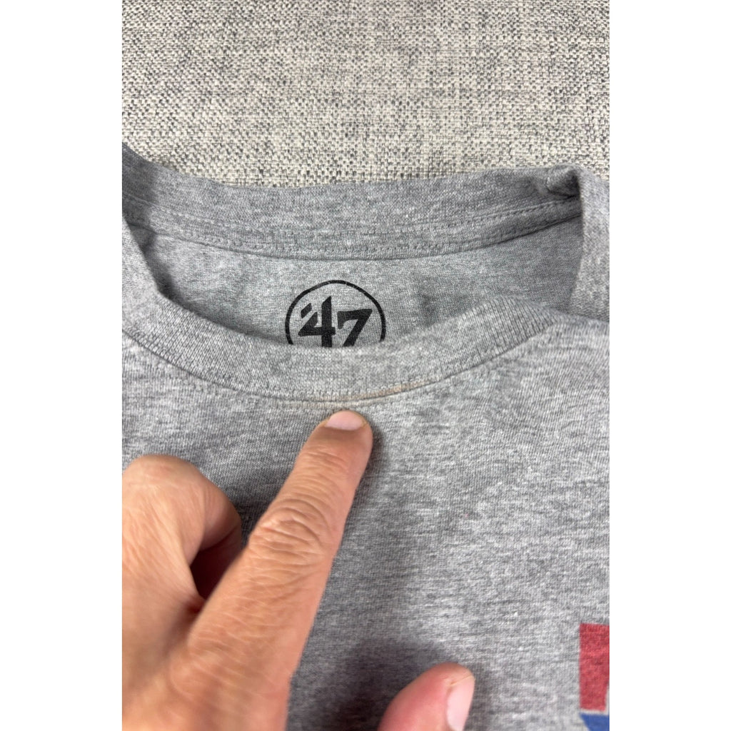 Elvis Andrus Texas Rangers T Shirt Mens XL Gray 47 Brand MLB Baseball #1 Graphic