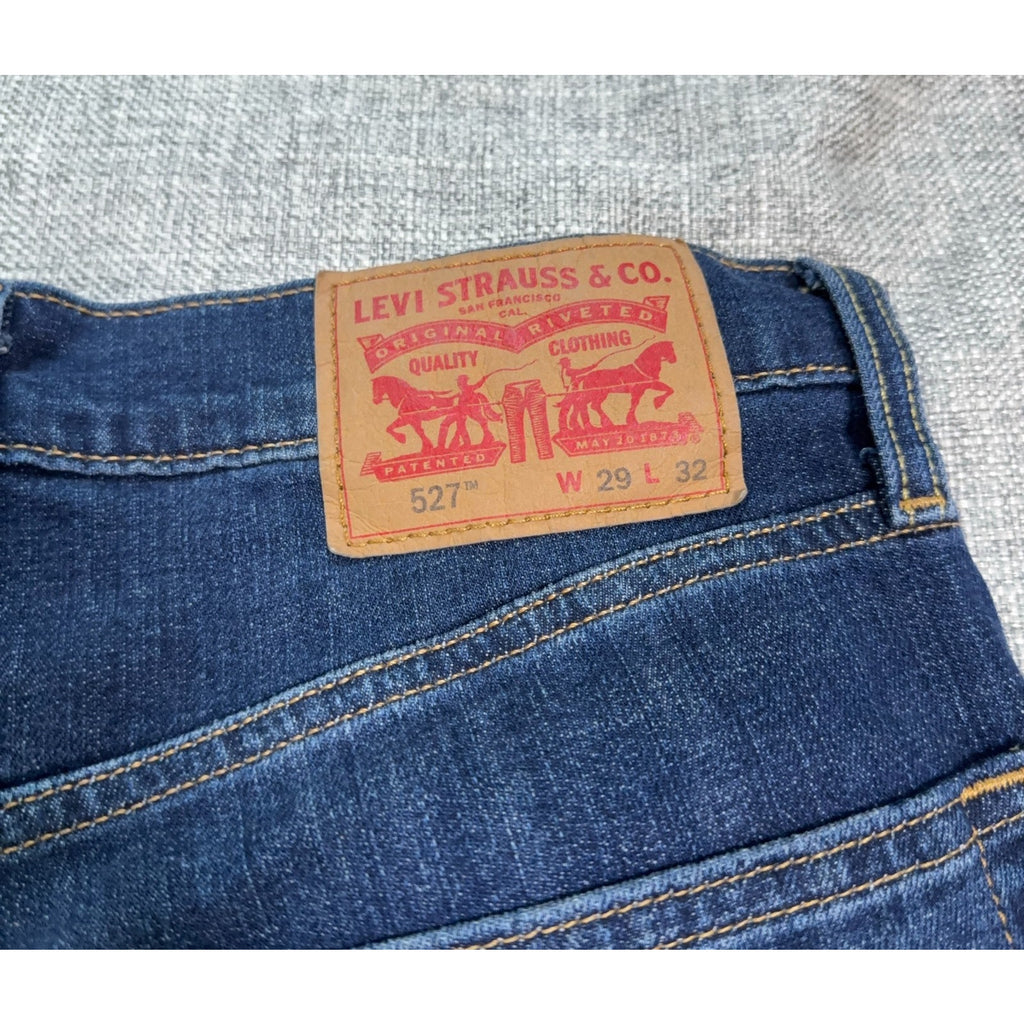 Levi’s 527 Jeans Mens 29x32 Slim Bootcut Dark Wash Blue Denim Stretch 05527-0459
