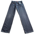 Chams Denim Jeans Mens 32x31 Gray Black Red Embroidered Pockets Y2K Straight