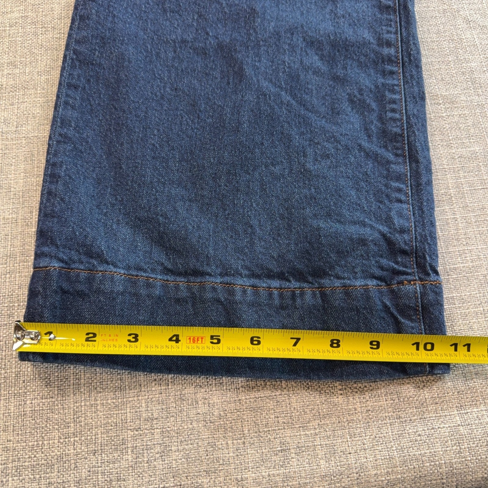Favorite Daughter The Mischa Jeans Womens 31 Dark Wash Wide Leg High Rise Pepper