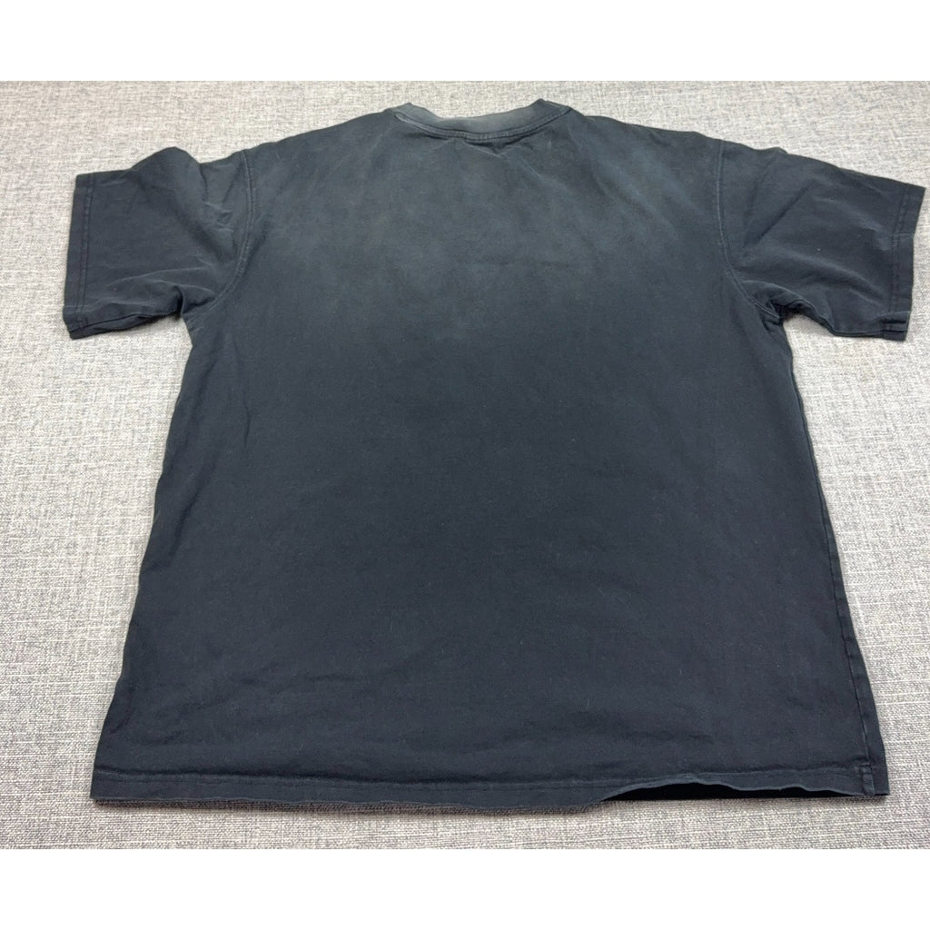 Boneless Voyage 23 Graphic T Shirt Mens L Washed Black Oversized Streetwear