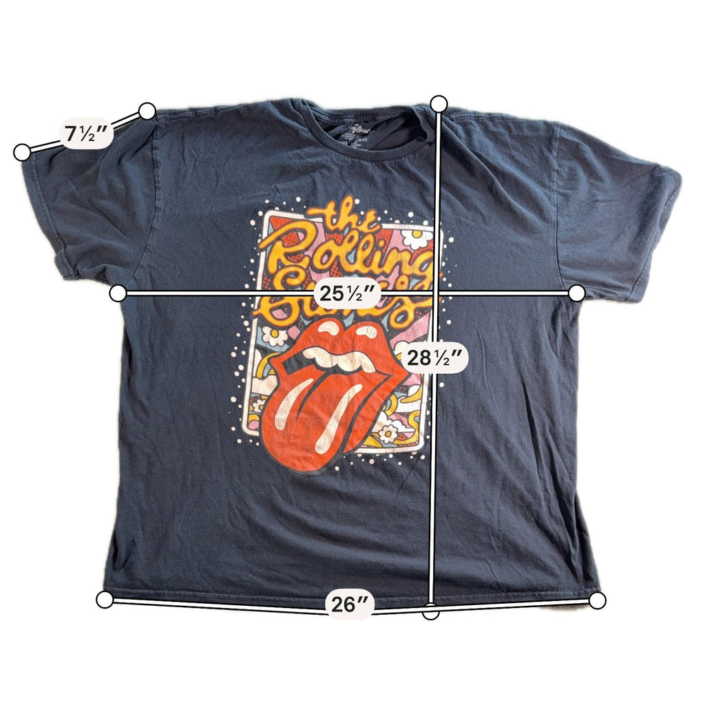 Rolling Stones T Shirt Mens XXL 2022 Tongue Graphic Rock Band Tee + Bonus 2nd