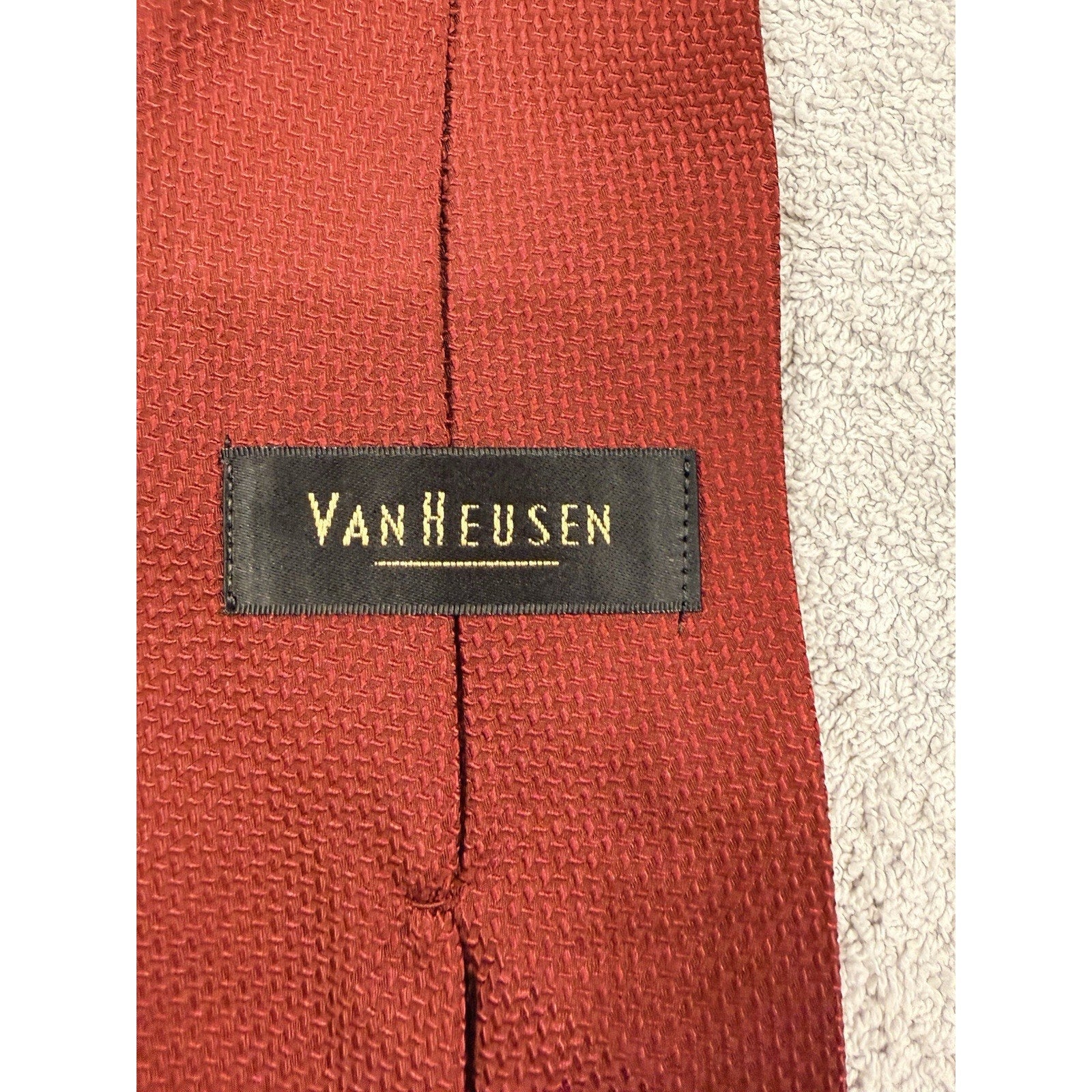 Vintage Men’s Tie Lot Stafford Van Heusen Retro Floral Red Office Neckties