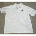 Antigua Dallas Stars Polo Men's XXL White Tonal Geometric NHL Embroidered