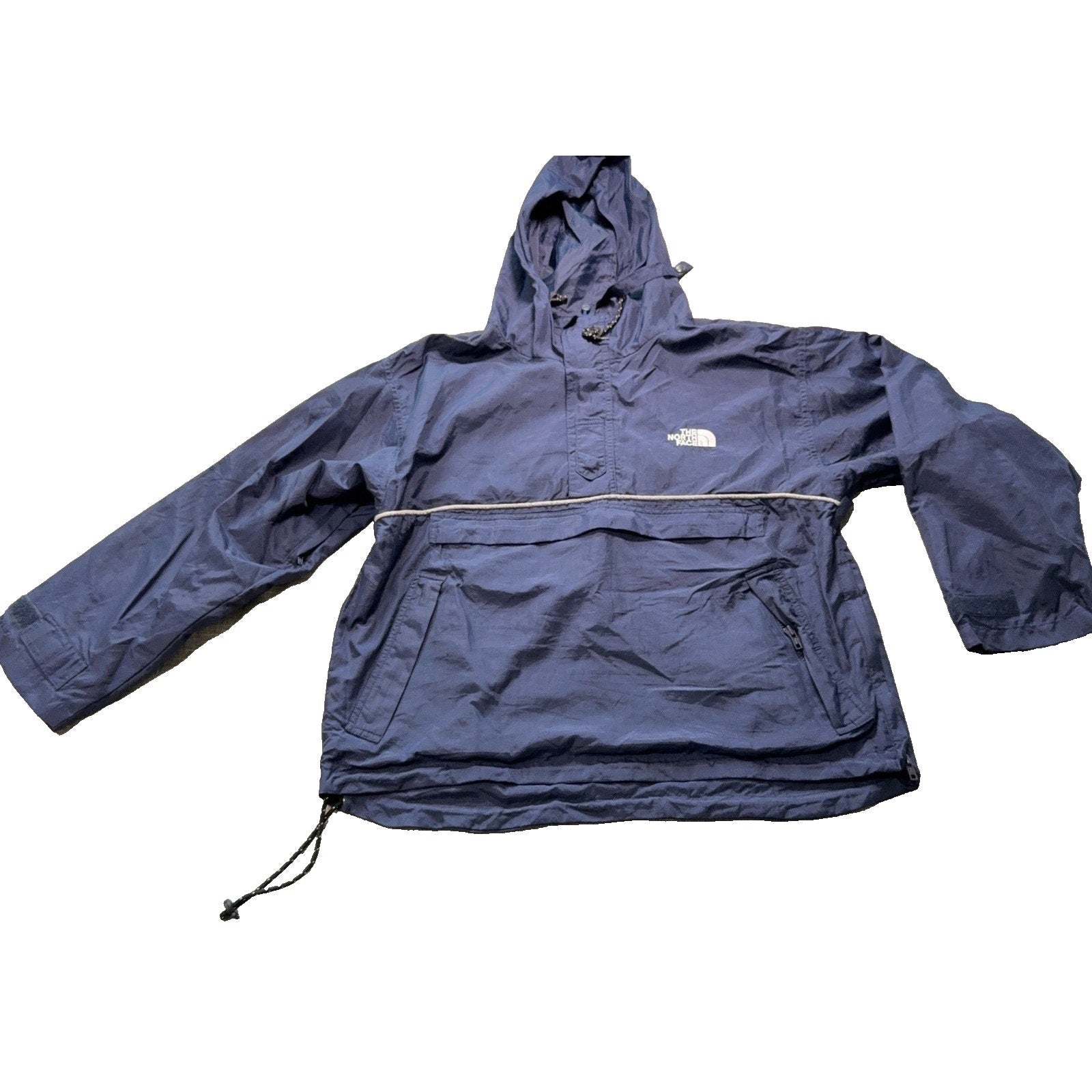 Vintage Y2K The North Face Anorak Jacket Mens L 100 Navy Pullover Korea