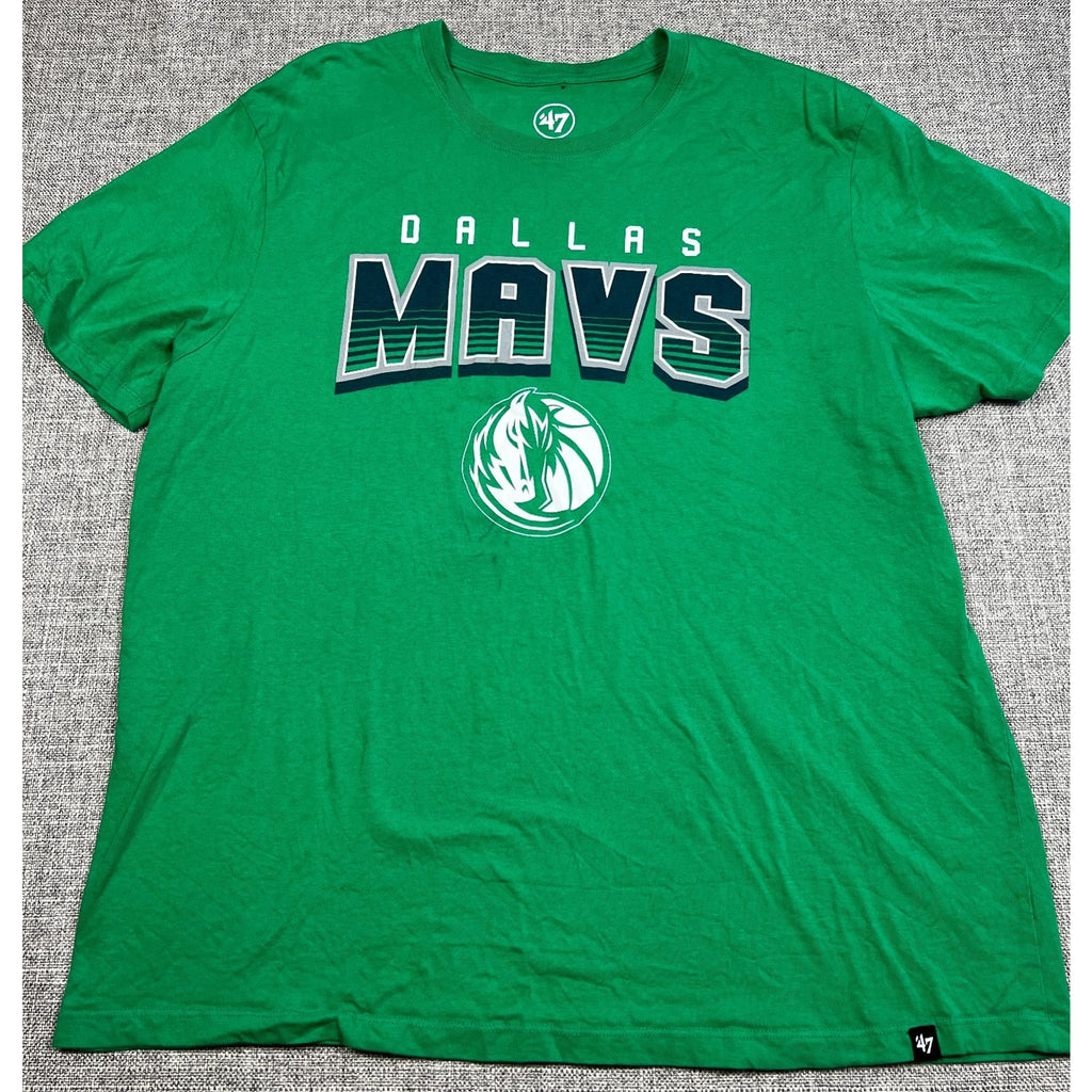 '47 Brand Dallas Mavericks T-Shirt Men's XL Green NBA Basketball Graphic Tee