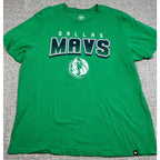'47 Brand Dallas Mavericks T-Shirt Men's XL Green NBA Basketball Graphic Tee