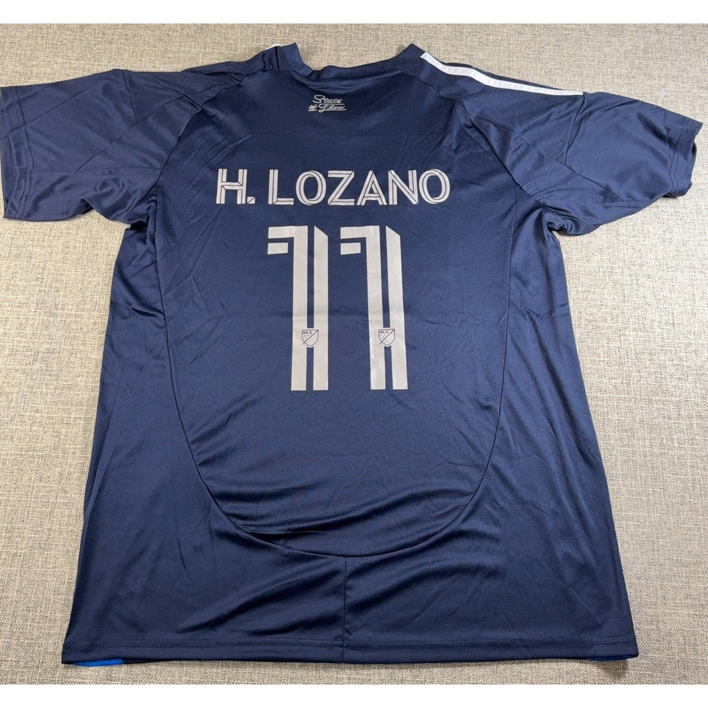 Adidas San Diego FC Chucky Lozano 11 Jersey Men L 2025 MLS Navy NWOT