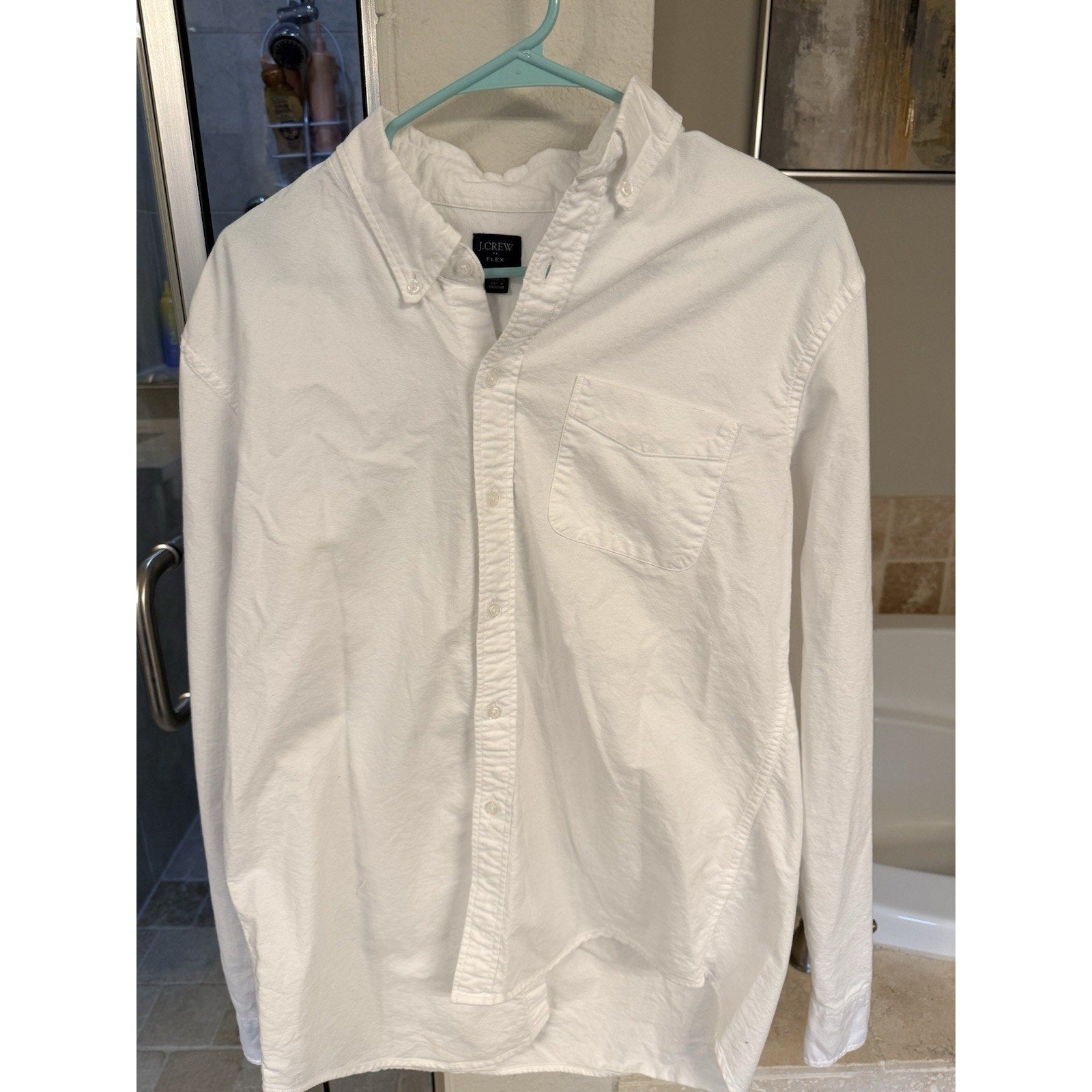 Men’s Button Down Shirt Lot Large J Crew Flex + UNTUCKit Slim Fit Cotton Casual
