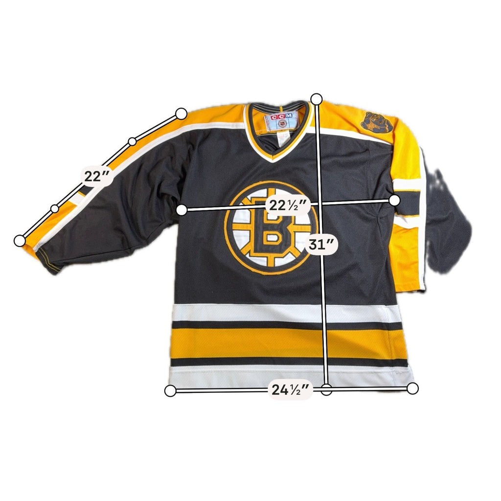 Vintage CCM Boston Bruins Jersey Mens M NHL Hockey Black Gold Made Canada