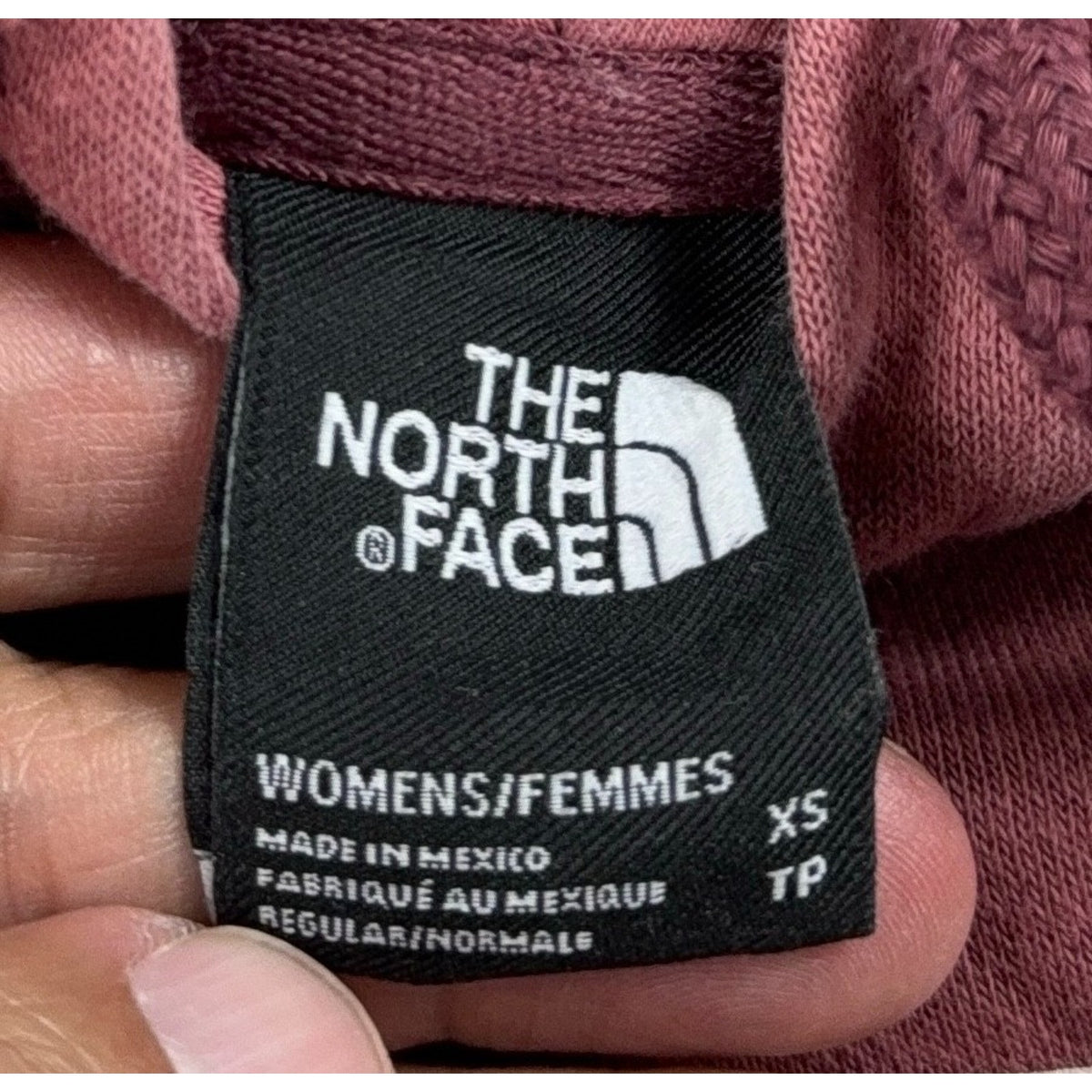 The North Face Women XS Hoodie Dusty Rose Floral Logo Pullover Sweatshirt