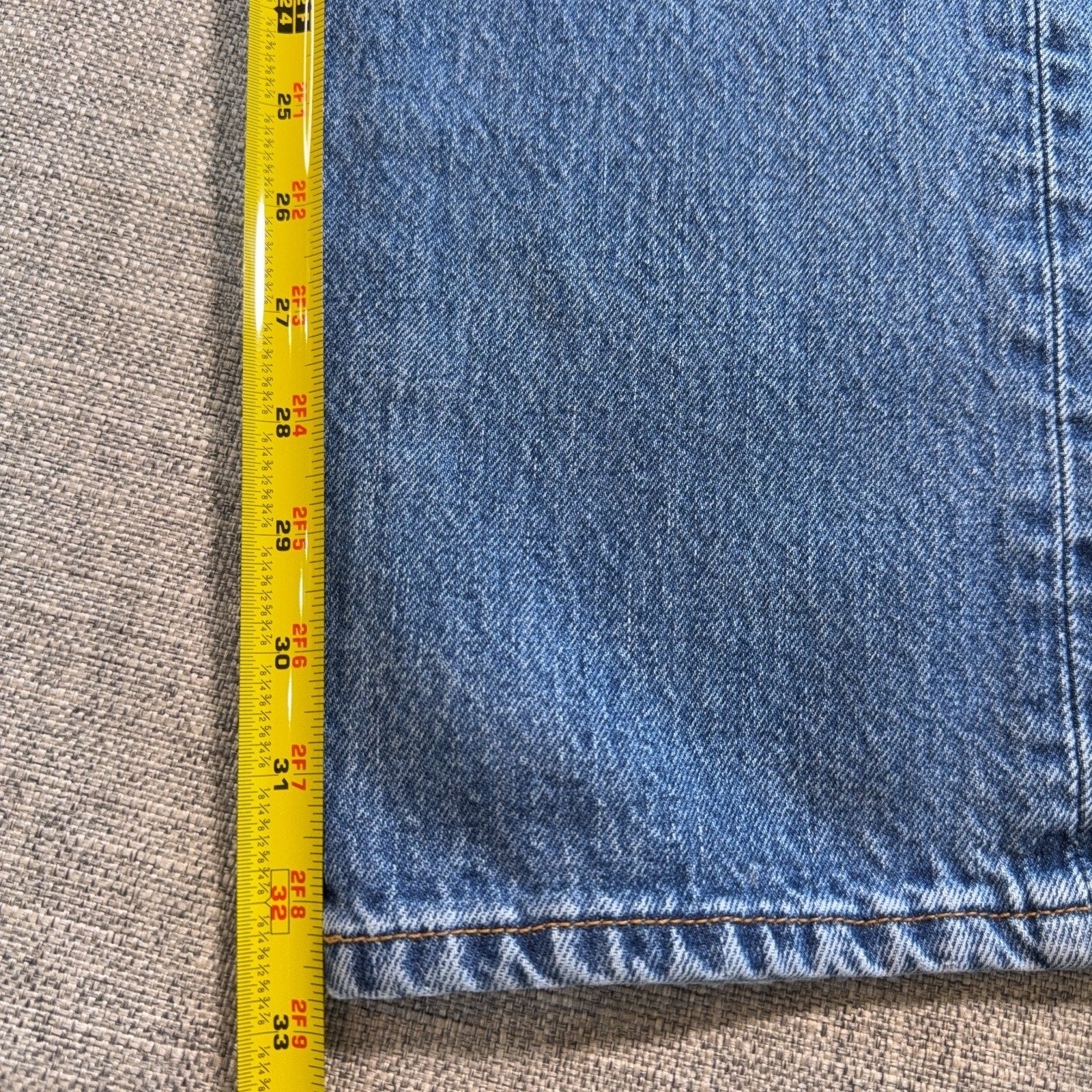 Levi’s 501 Jeans Mens 33x34 Tag 34x32 Actual Made in Mexico Button Fly Denim