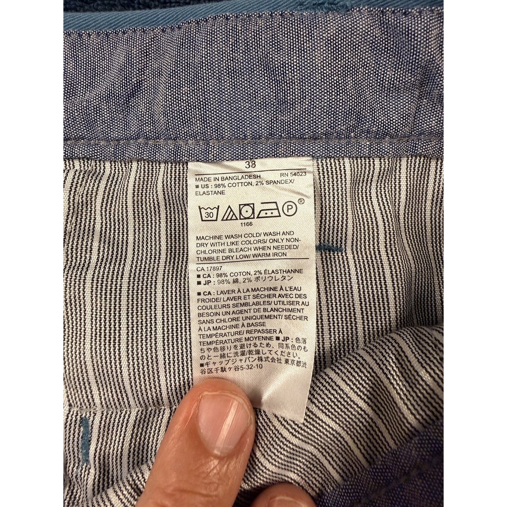 Banana Republic Emerson Shorts Men’s 38 Lot of 2 Blue & Windowpane Casual Golf