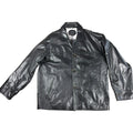 Transmission Leather Company Black Genuine Leather Jacket Mens XL Car Coat Y2K