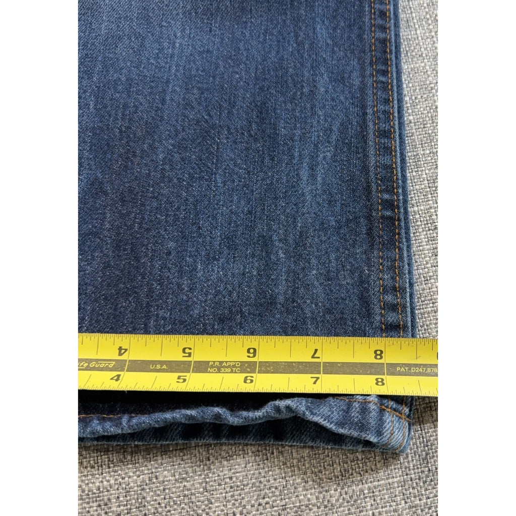 Rocawear Girls Size 10 Baggy Jeans Wide Leg Blue Y2K Embroidered R Pockets