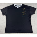 Harry Potter Platform 9¾ Black Gold Ringer Tee Gryffindor Quidditch Size L